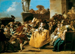 Scène de carnaval ou Le menuet 1754