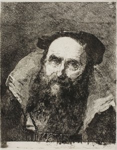 Vieil Homme Souriant - Giovanni Domenico Tiepolo
