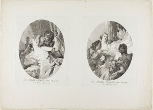 Tarquin et Lucrèce et Cléopâtre honorés de cadeaux - Giovanni Domenico Tiepolo