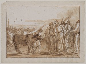 Le vendeur de bétail - Giovanni Domenico Tiepolo