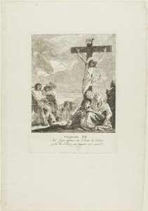 La crucifixion, planche douze du chemin de croix - Giovanni Domenico Tiepolo