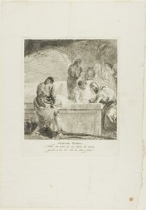 La mise au tombeau, quatorzième planche du chemin de croix - Giovanni Domenico Tiepolo