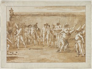 Le jeu de boules, années 1790 - Giovanni Domenico Tiepolo