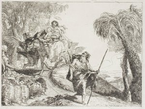 La Sainte Famille Descendant un Chemin Forestier, Près d