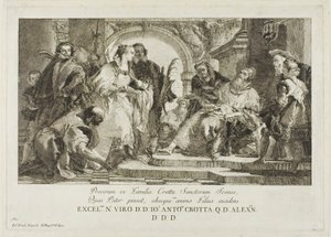 Les saints patrons de la famille Crotta - Giovanni Domenico Tiepolo