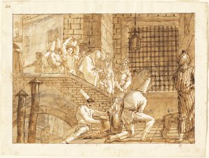 La visite en prison - Giovanni Domenico Tiepolo
