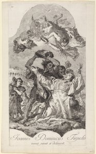 La lapidation de Saint Étienne - Giovanni Domenico Tiepolo
