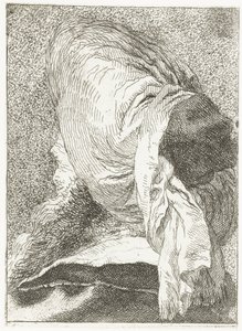 Homme turc avec turban tourné de côté - Giovanni Domenico Tiepolo