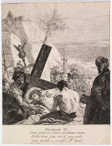 Via crucis - Station IX. Jésus tombe pour la troisième fois