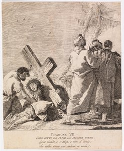 Via crucis - Station VII. Jésus tombe pour la deuxième fois