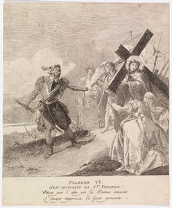 Via crucis - Station VI. Véronique essuie le visage de Jésus - Giovanni Domenico Tiepolo