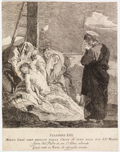 Via crucis - Station XIII. Jésus est descendu de la croix