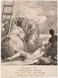 Via crucis - Station XI. Jésus est cloué à la croix - Giovanni Domenico Tiepolo
