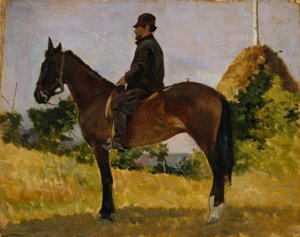 Diego Martelli à cheval