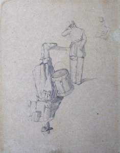 Tambour et deux soldats - Giovanni Fattori