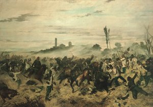 La Bataille de Montebello - Giovanni Fattori