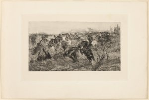 La Charge de cavalerie - Giovanni Fattori