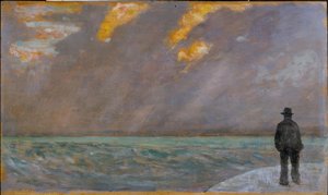 Coucher de soleil sur la mer