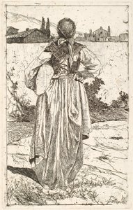 Femme du Gabbro - Giovanni Fattori