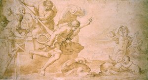Arion et les dauphins - Giovanni Francesco Romanelli
