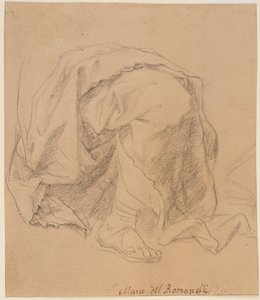 Étude de draperie - Giovanni Francesco (1610 62) Romanelli