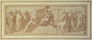 Joseph devant Pharaon - Giovanni Francesco (c.1488 1528) Penni