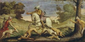 Chasse aux lièvres, 1615 - Giovanni Francesco Barbieri