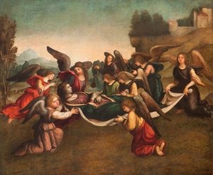 Les Funérailles de la Vierge (après restauration) - Giovanni Francesco Caroto