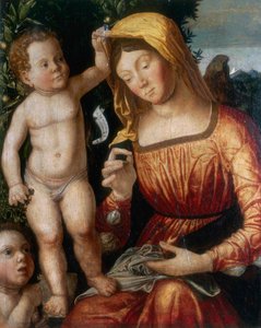 La Madone couturière - Giovanni Francesco Caroto