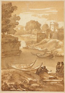 Figures assises au bord d