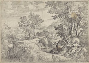 Paysage avec la pénitente Marie-Madeleine