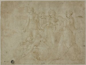 La Découverte de Moïse - Giovanni Francesco Penni