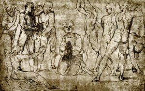 La Lapidation de Saint Étienne - Giovanni Francesco Penni