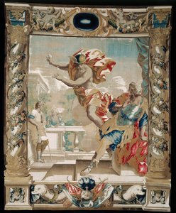 Mercure dit à Énée de quitter Carthage, 1679 - Giovanni Francesco Romanelli