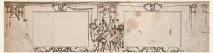 Projet pour panneaux sculptés - Giovanni Francesco Romanelli