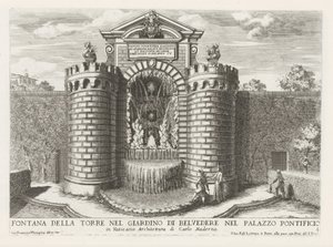 Fontaine dans les jardins du Vatican - Giovanni Francesco Venturini