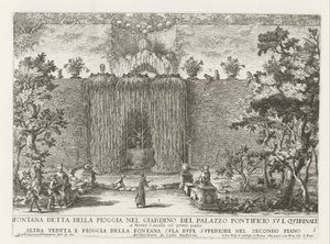 Fontaine dans les jardins du Palazzo del Quirinale à Rome - Giovanni Francesco Venturini