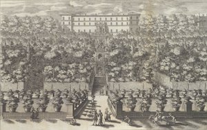 Veduta del Palazzo dal Piano del Giardino con le sue Fontane - Giovanni Francesco Venturini