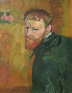 Autoportrait par Giacometti, Giovanni (1868-1933). Huile sur toile, vers 1913, Dimension : 65x50. Kunsthaus Zürich - Giovanni Giacometti