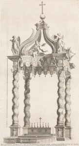 Vue isolée du baldaquin de Bernini. Planche 39 de l