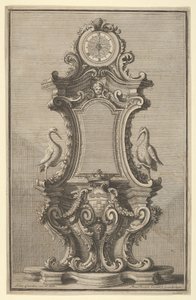 Design pour une horloge, de Disegni Diversi, 1714 ou 1750. - Giovanni Giardini