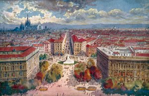 Milan : Panorama du château - Giovanni Guerzoni