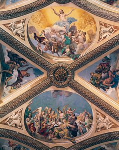 Gloire du Christ, fresque, par Giovanni Lanfranco (1582-1647), voûte de l