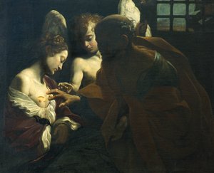 Saint Pierre guérissant Sainte Agathe - Giovanni Lanfranco
