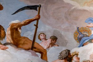 Saturne, dieu du temps (détail) - Giovanni Lanfranco