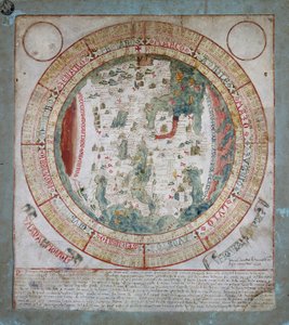 Carte du monde, illumination par Giovanni Leardo, Biblioteca Civica Bertoliana, Vicenza - Giovanni Leardo