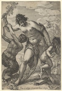Vénus fouettant Cupidon avec des roses, début du XVIIe siècle