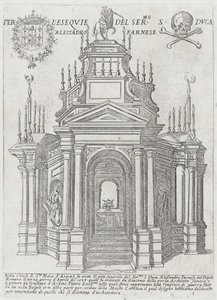 Catafalque pour le duc Alexandre Farnèse, 1593
