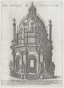Catafalque pour le pape Sixte V, 1591