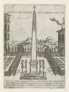 Obélisque dans le jardin de Ciriaco Mattei - Giovanni Maggi
